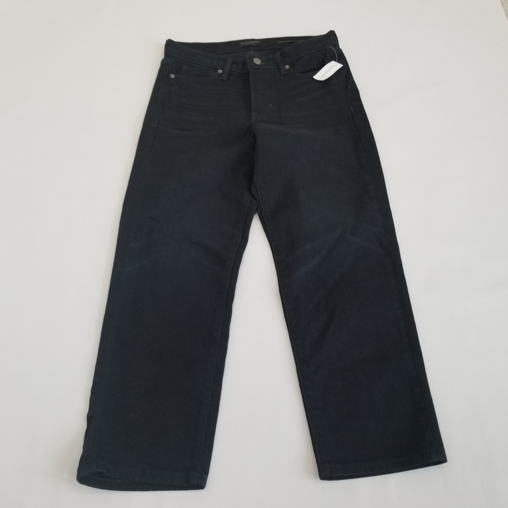 Banana Republic High Rise Straight Jeans Button Fly Size 27 Short NWT